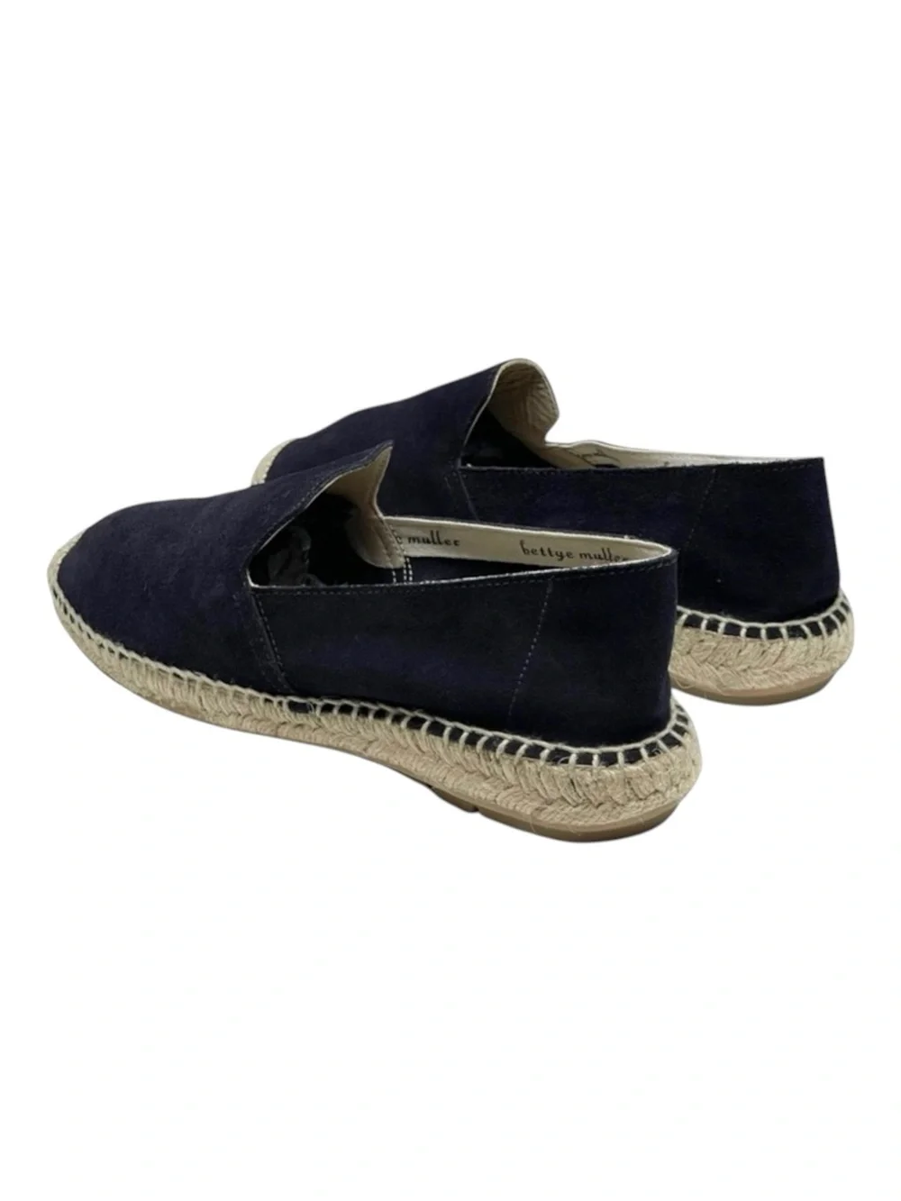 Bettye Muller ❤︎ Freestyle Suede Loafer Flats Espadrilles ❤︎ Navy ❤︎︎ 37 6.5M 7M